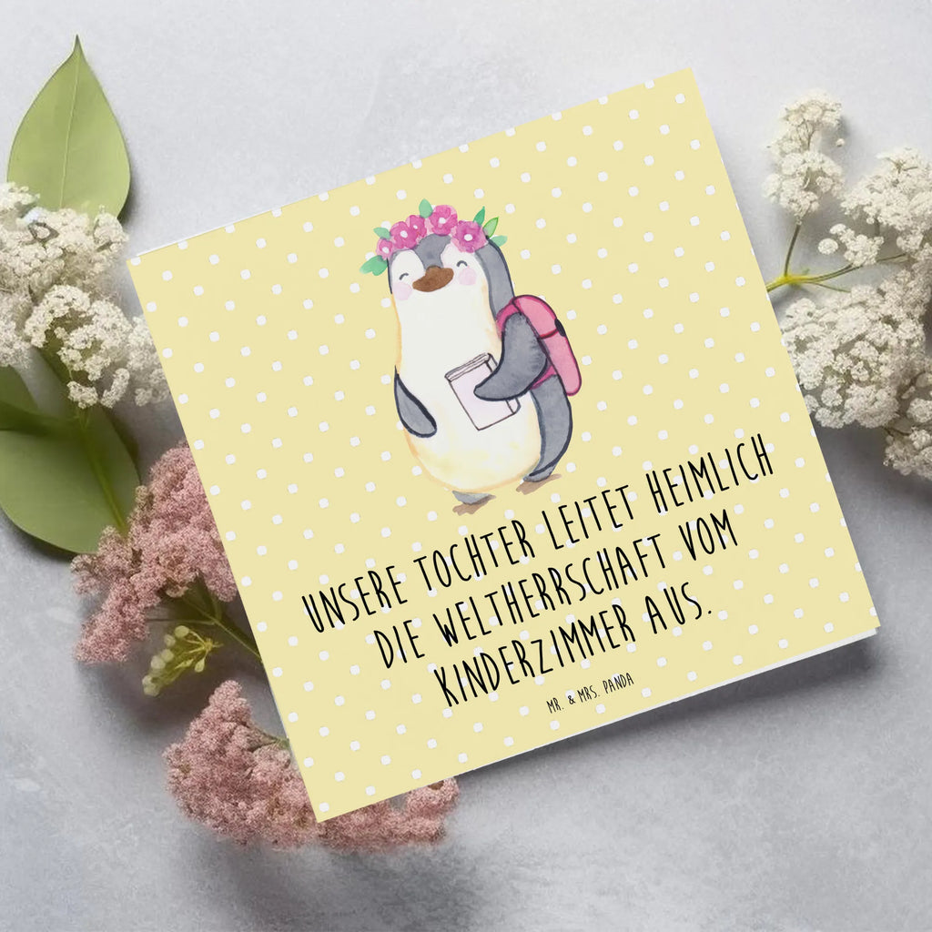 Deluxe Karte Tochter Weltherrschaft Grußkarte, Hochwertige Klappkarte, Karte, Glückwunschkarte, Hochzeitskarte, Geburtstagskarte, Klappkarte, Einladungskarte, Hochwertige Grußkarte, Familie, Vatertag, Muttertag, Bruder, Schwester, Mama, Papa, Oma, Opa