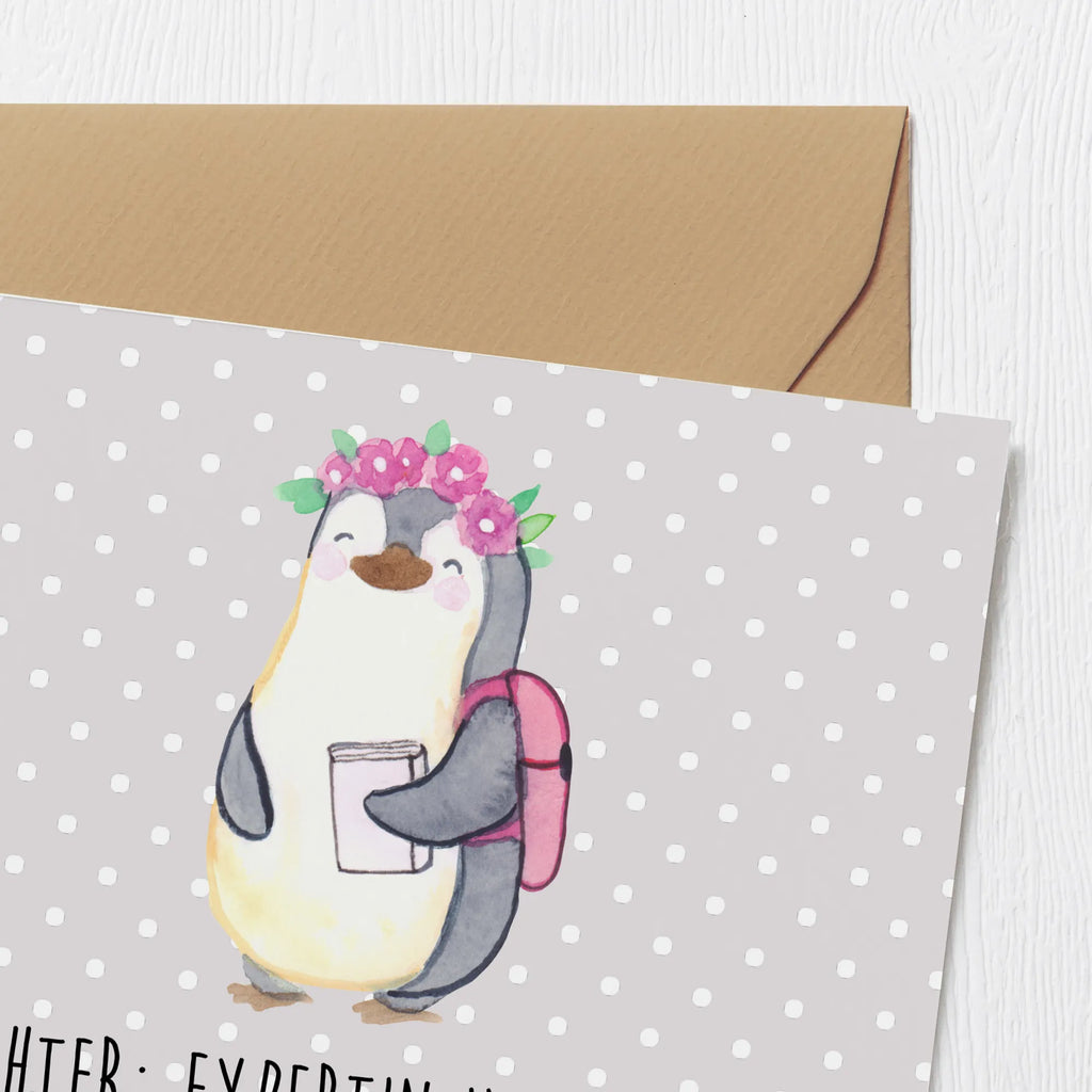 Deluxe Karte Tochter Expertin Karte, Grußkarte, Klappkarte, Glückwunschkarte, Hochzeitskarte, Hochwertige Klappkarte, Geburtstagskarte, Einladungskarte, Hochwertige Grußkarte, Familie, Vatertag, Muttertag, Bruder, Schwester, Mama, Papa, Oma, Opa