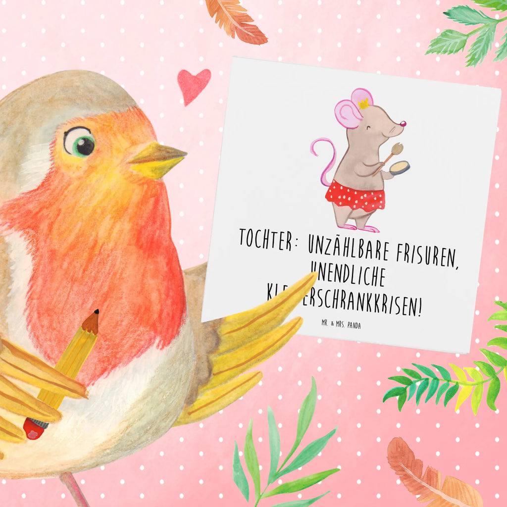 Deluxe Karte Tochter Mode Karte, Grußkarte, Klappkarte, Hochwertige Grußkarte, Glückwunschkarte, Geburtstagskarte, Einladungskarte, Hochzeitskarte, Hochwertige Klappkarte, Familie, Vatertag, Muttertag, Bruder, Schwester, Mama, Papa, Oma, Opa