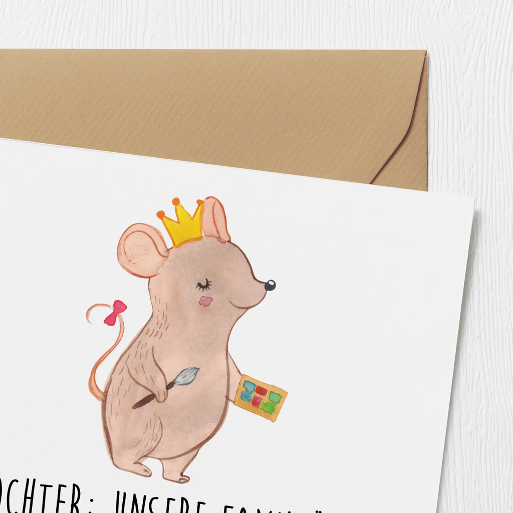 Deluxe Card Tochter: Unsere familiäre Wetterfee. Die Stimmung immer wechselhaft! Hochwertige Klappkarte, Geburtstagskarte, Hochzeitskarte, Hochwertige Grußkarte, Karte, Glückwunschkarte, Einladungskarte, Grußkarte, Klappkarte, Familie, Vatertag, Muttertag, Bruder, Schwester, Mama, Papa, Oma, Opa