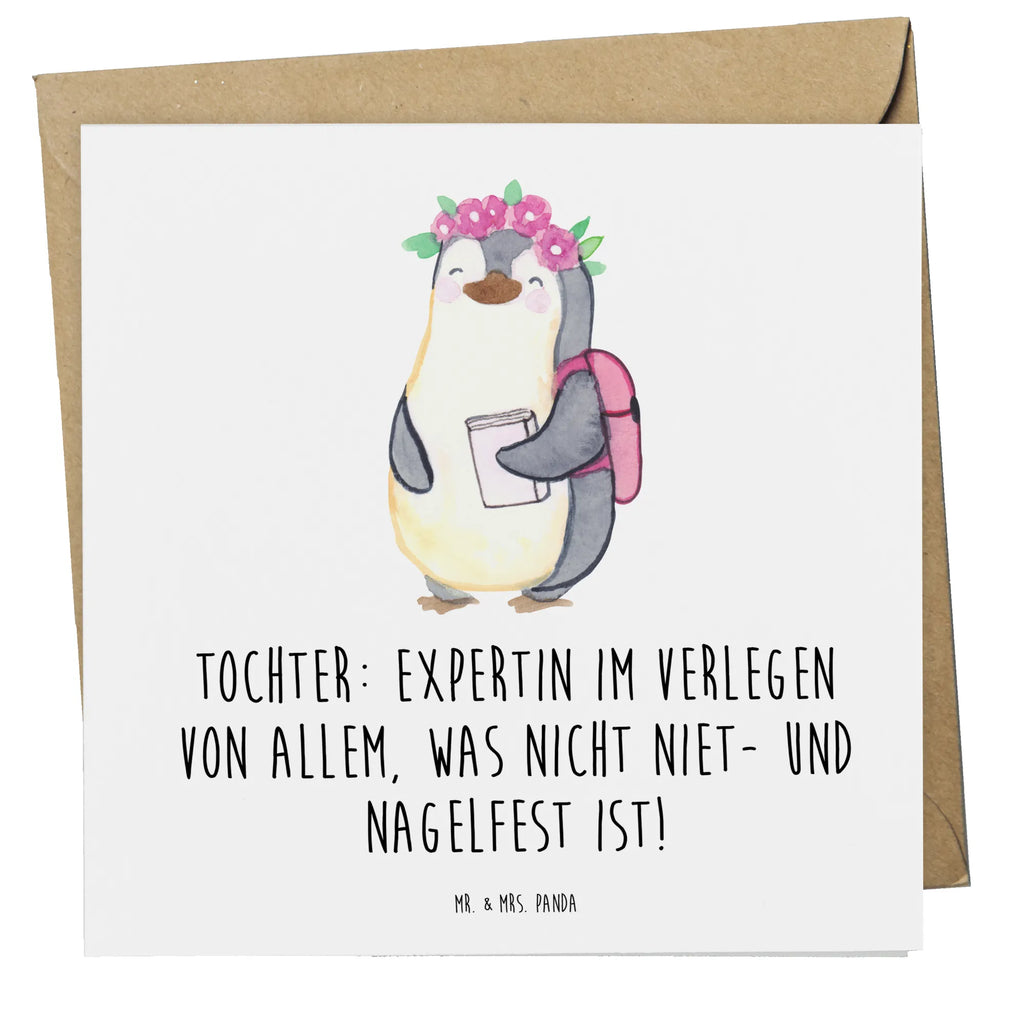 Deluxe Karte Tochter Expertin Karte, Grußkarte, Klappkarte, Glückwunschkarte, Hochzeitskarte, Hochwertige Klappkarte, Geburtstagskarte, Einladungskarte, Hochwertige Grußkarte, Familie, Vatertag, Muttertag, Bruder, Schwester, Mama, Papa, Oma, Opa