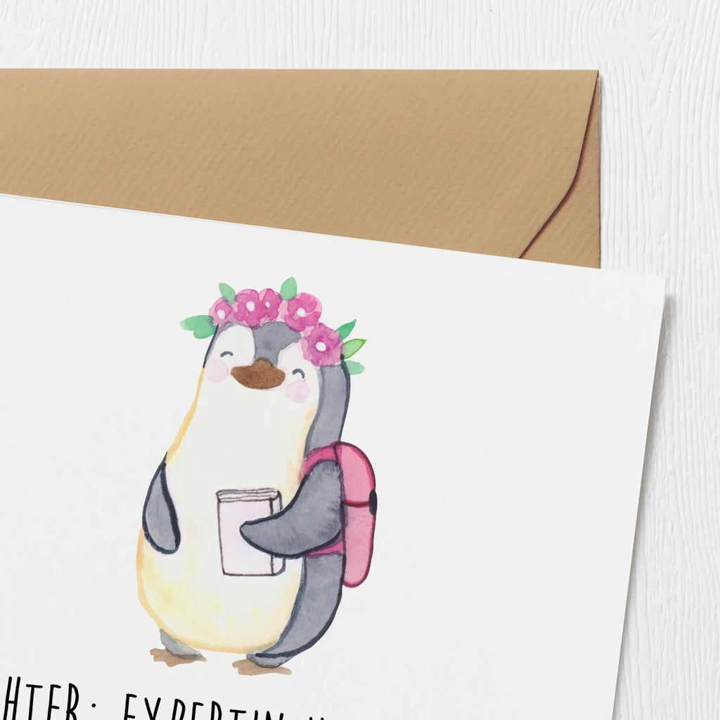 Deluxe Karte Tochter Expertin Karte, Grußkarte, Klappkarte, Glückwunschkarte, Hochzeitskarte, Hochwertige Klappkarte, Geburtstagskarte, Einladungskarte, Hochwertige Grußkarte, Familie, Vatertag, Muttertag, Bruder, Schwester, Mama, Papa, Oma, Opa