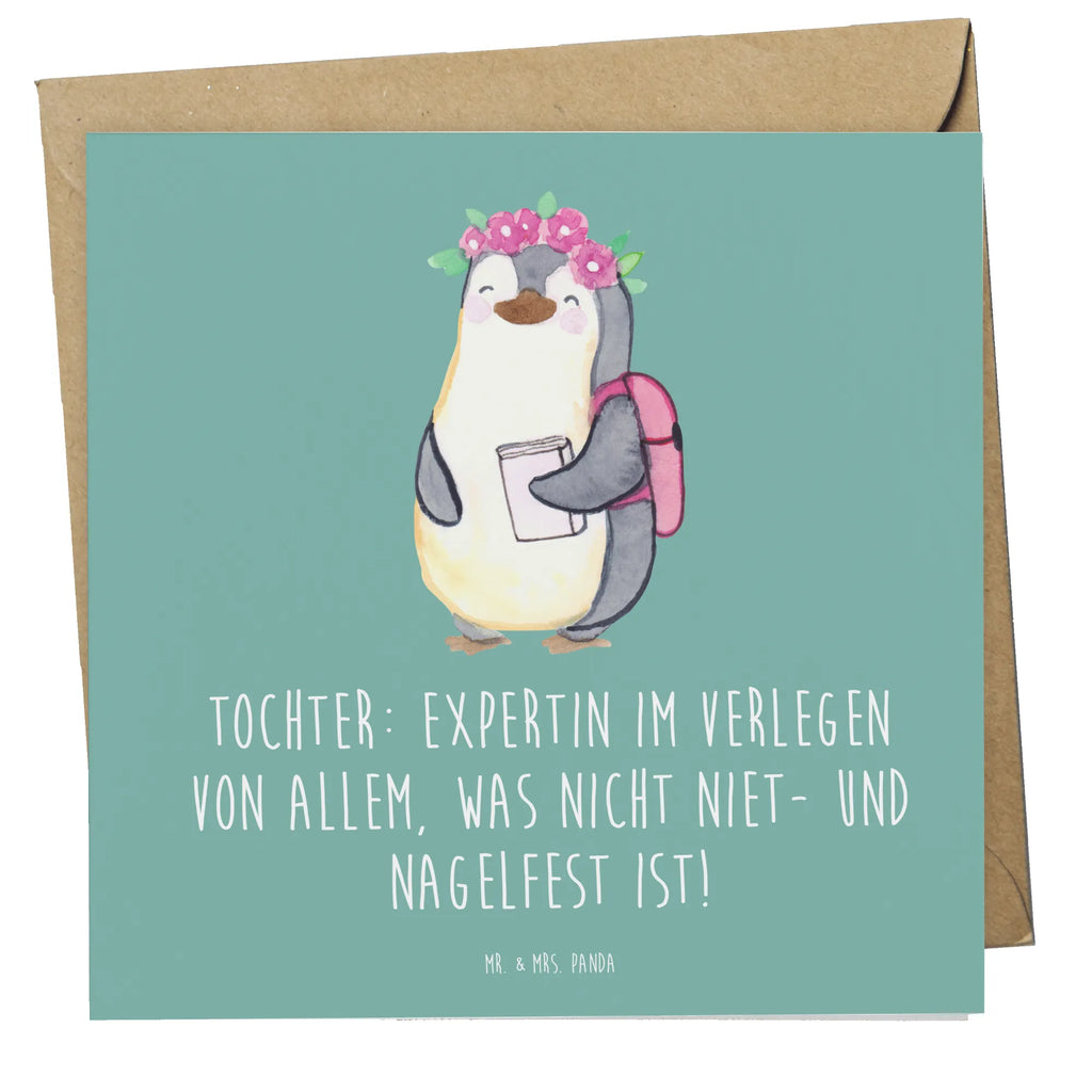 Deluxe Karte Tochter Expertin Karte, Grußkarte, Klappkarte, Glückwunschkarte, Hochzeitskarte, Hochwertige Klappkarte, Geburtstagskarte, Einladungskarte, Hochwertige Grußkarte, Familie, Vatertag, Muttertag, Bruder, Schwester, Mama, Papa, Oma, Opa