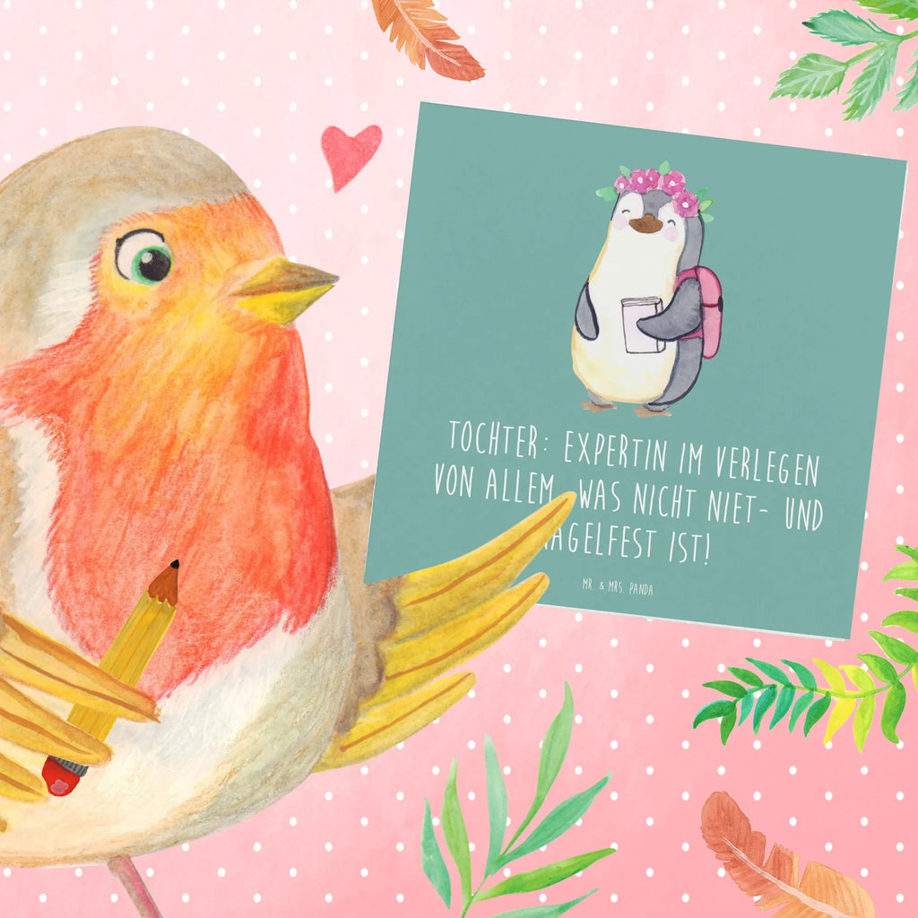 Deluxe Karte Tochter Expertin Karte, Grußkarte, Klappkarte, Glückwunschkarte, Hochzeitskarte, Hochwertige Klappkarte, Geburtstagskarte, Einladungskarte, Hochwertige Grußkarte, Familie, Vatertag, Muttertag, Bruder, Schwester, Mama, Papa, Oma, Opa