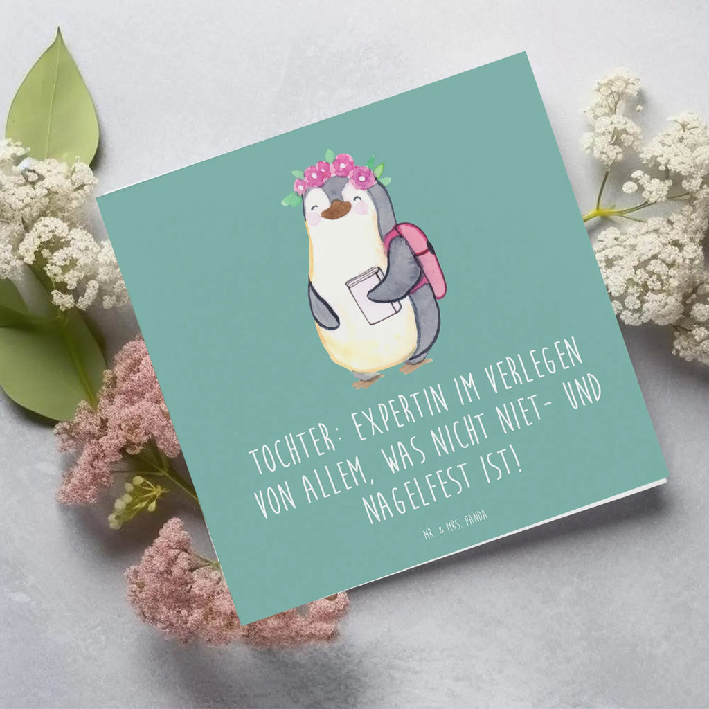 Deluxe Karte Tochter Expertin Karte, Grußkarte, Klappkarte, Glückwunschkarte, Hochzeitskarte, Hochwertige Klappkarte, Geburtstagskarte, Einladungskarte, Hochwertige Grußkarte, Familie, Vatertag, Muttertag, Bruder, Schwester, Mama, Papa, Oma, Opa