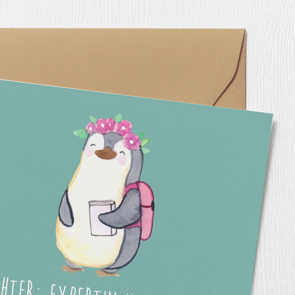 Deluxe Karte Tochter Expertin Karte, Grußkarte, Klappkarte, Glückwunschkarte, Hochzeitskarte, Hochwertige Klappkarte, Geburtstagskarte, Einladungskarte, Hochwertige Grußkarte, Familie, Vatertag, Muttertag, Bruder, Schwester, Mama, Papa, Oma, Opa