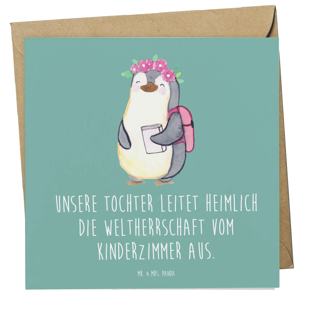 Deluxe Karte Tochter Weltherrschaft Grußkarte, Hochwertige Klappkarte, Karte, Glückwunschkarte, Hochzeitskarte, Geburtstagskarte, Klappkarte, Einladungskarte, Hochwertige Grußkarte, Familie, Vatertag, Muttertag, Bruder, Schwester, Mama, Papa, Oma, Opa