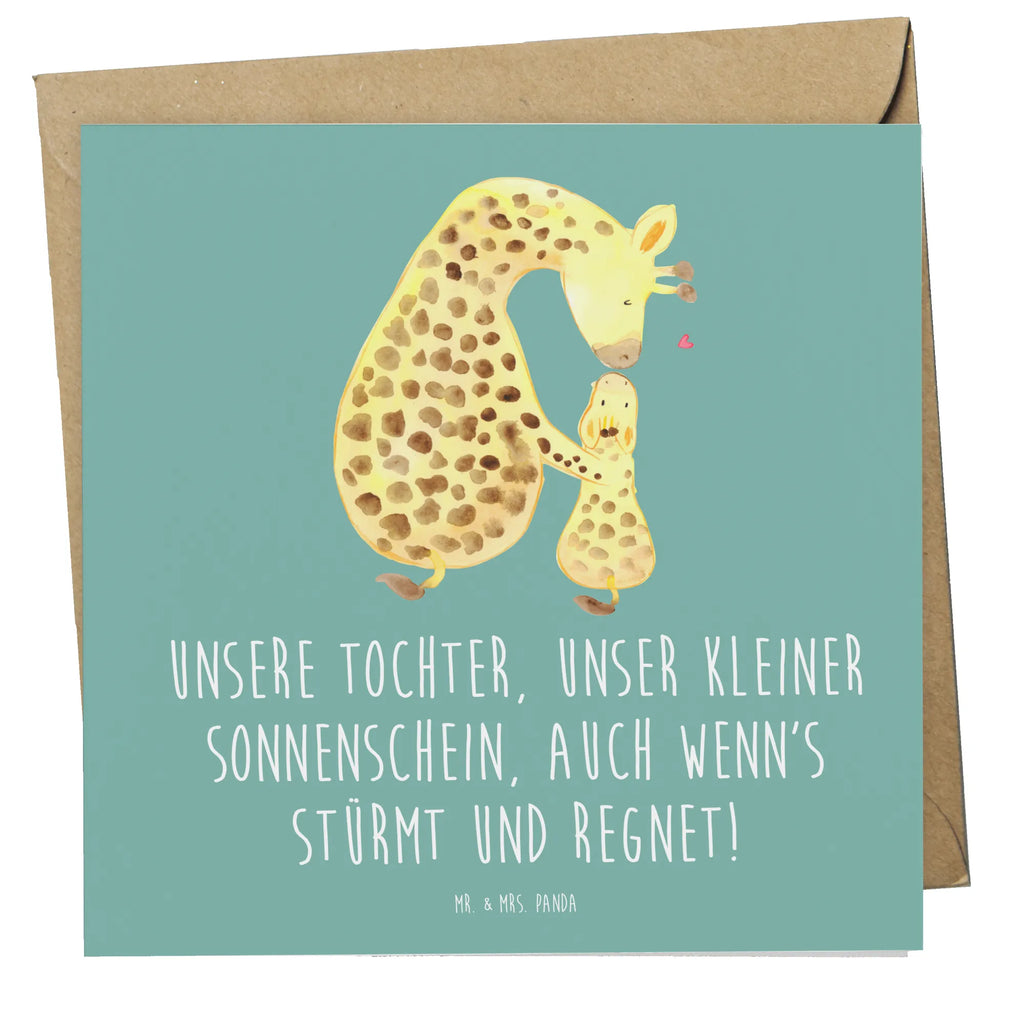 Deluxe Card Unsere Tochter, unser kleiner Sonnenschein, auch wenn's stürmt und regnet! Glückwunschkarte, Hochwertige Grußkarte, Geburtstagskarte, Karte, Hochzeitskarte, Hochwertige Klappkarte, Grußkarte, Klappkarte, Einladungskarte, Familie, Vatertag, Muttertag, Bruder, Schwester, Mama, Papa, Oma, Opa