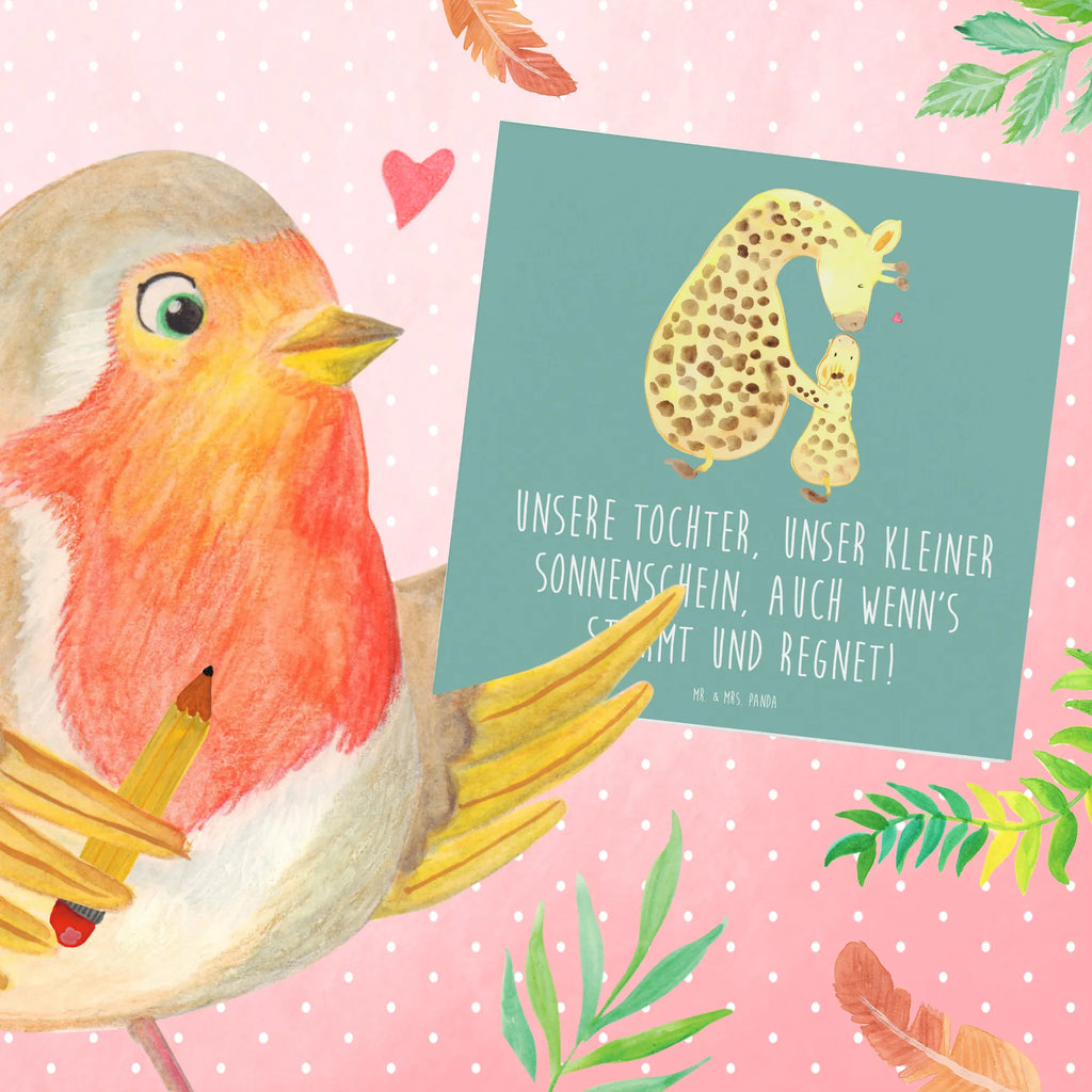 Deluxe Card Unsere Tochter, unser kleiner Sonnenschein, auch wenn's stürmt und regnet! Glückwunschkarte, Hochwertige Grußkarte, Geburtstagskarte, Karte, Hochzeitskarte, Hochwertige Klappkarte, Grußkarte, Klappkarte, Einladungskarte, Familie, Vatertag, Muttertag, Bruder, Schwester, Mama, Papa, Oma, Opa