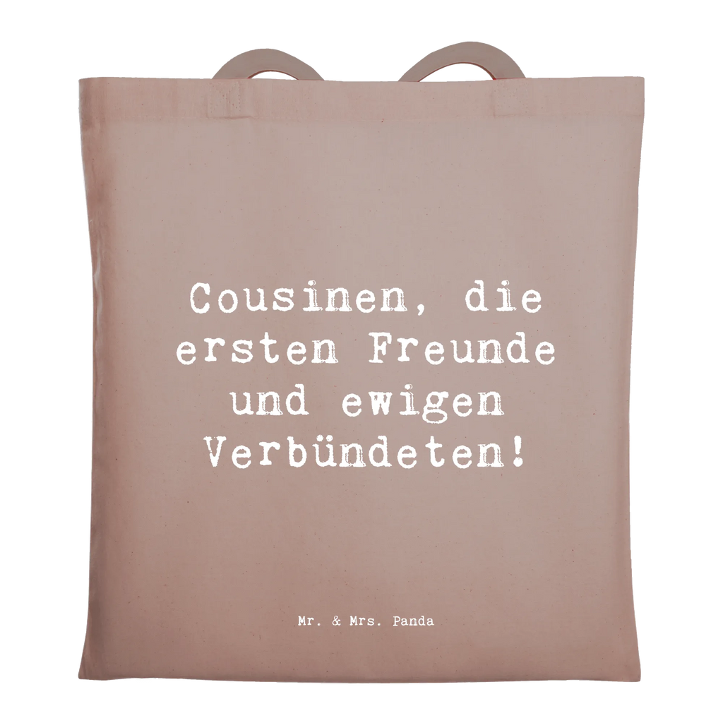 Tote bag Saying Cousinen, die ersten Freunde und ewigen Verbündeten! Beuteltasche, Beutel, Einkaufstasche, Jutebeutel, Stoffbeutel, Tasche, Shopper, Umhängetasche, Strandtasche, Schultertasche, Stofftasche, Tragetasche, Badetasche, Jutetasche, Einkaufstüte, Laptoptasche, Familie, Vatertag, Muttertag, Bruder, Schwester, Mama, Papa, Oma, Opa