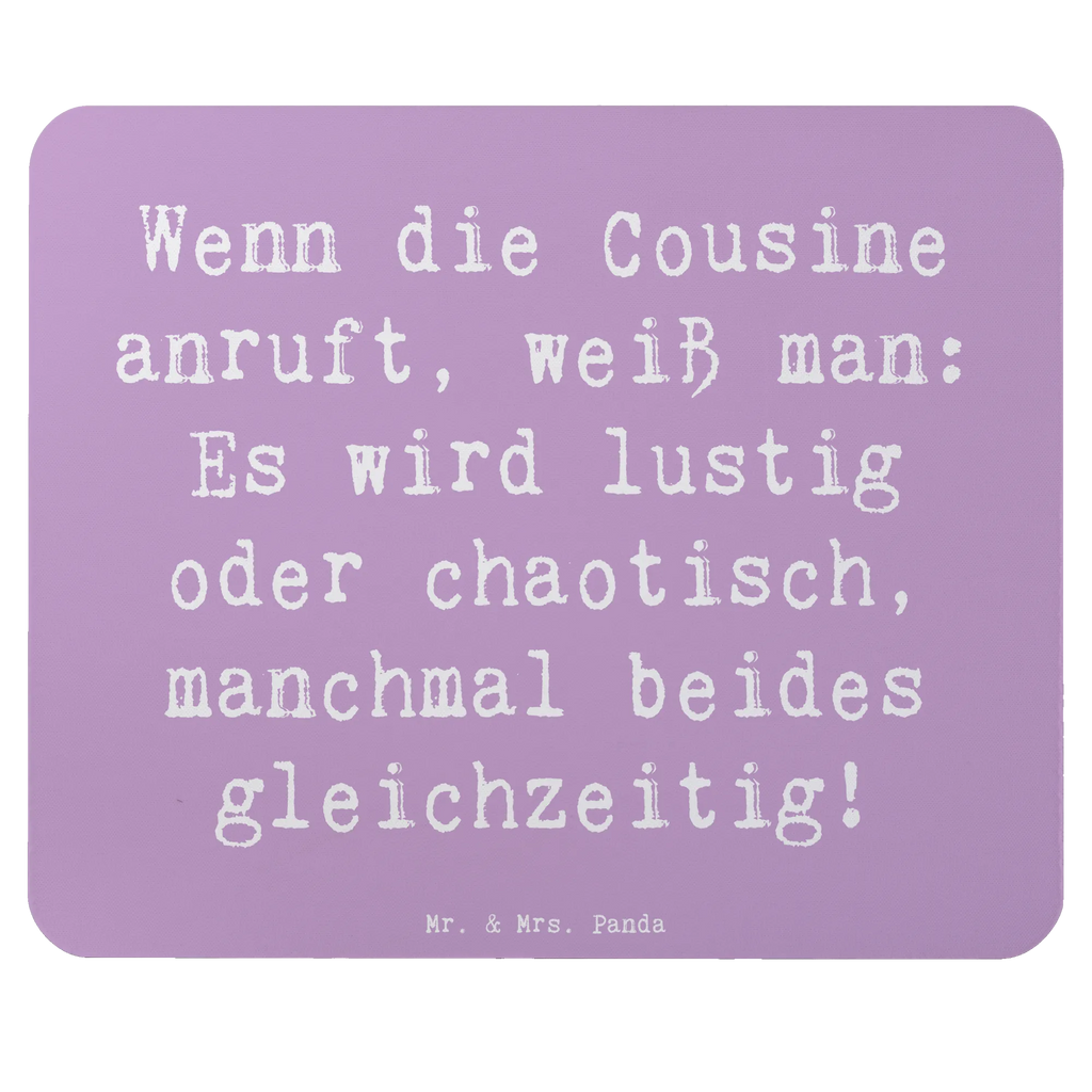 Mouse mat Saying Wenn die Cousine anruft, weiß man: Es wird lustig oder chaotisch, manchmal beides gleichzeitig! Arbeitszimmer, Designer Mauspad, Mousepad, PC Zubehör, Mauspad Büro, Mauspad, Einzigartiges Mauspad, Computer zubehör, Büroausstattung, Mausunterlage, Familie, Vatertag, Muttertag, Bruder, Schwester, Mama, Papa, Oma, Opa