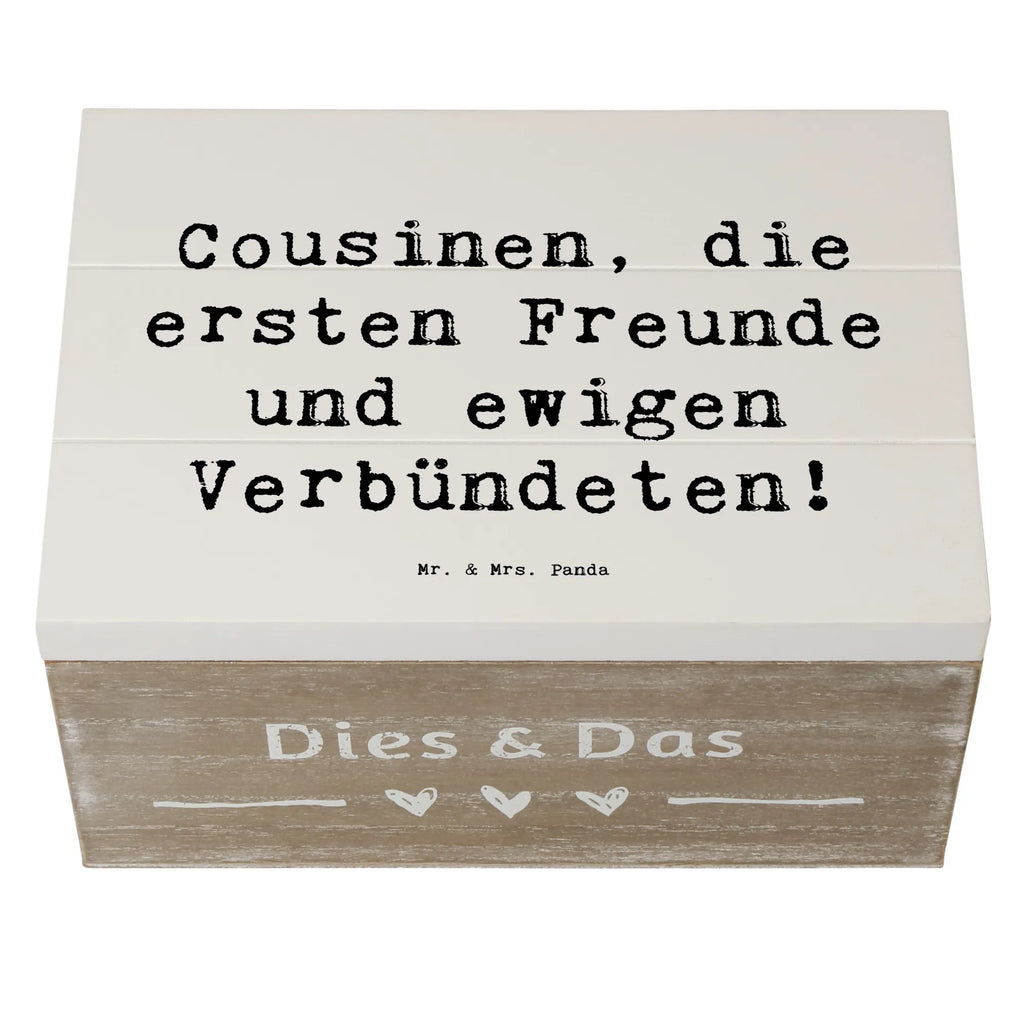 Holzkiste Spruch Cousine Freunde Geschenkdose, Erinnerungskiste, Truhe, Dekokiste, Geschenkbox, Holzkiste, Erinnerungsbox, Schatzkiste, Schatulle, XXL, Aufbewahrungsbox, Kiste, Familie, Vatertag, Muttertag, Bruder, Schwester, Mama, Papa, Oma, Opa