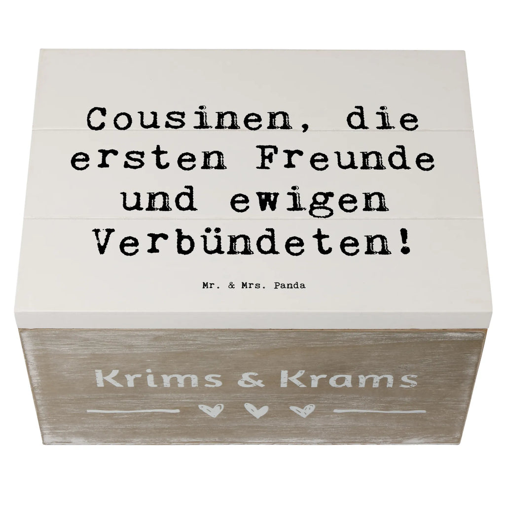 Holzkiste Spruch Cousine Freunde Geschenkdose, Erinnerungskiste, Truhe, Dekokiste, Geschenkbox, Holzkiste, Erinnerungsbox, Schatzkiste, Schatulle, XXL, Aufbewahrungsbox, Kiste, Familie, Vatertag, Muttertag, Bruder, Schwester, Mama, Papa, Oma, Opa