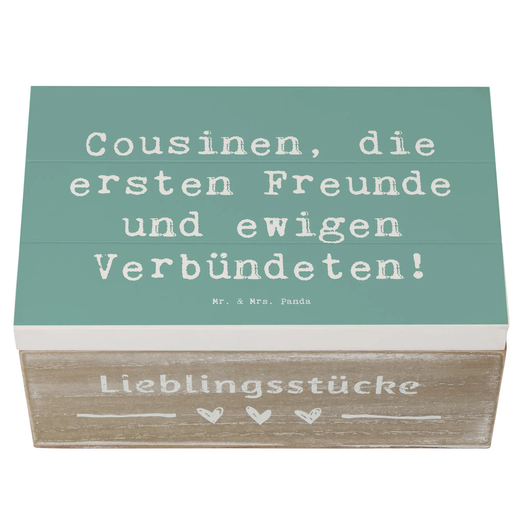 Holzkiste Spruch Cousine Freunde Geschenkdose, Erinnerungskiste, Truhe, Dekokiste, Geschenkbox, Holzkiste, Erinnerungsbox, Schatzkiste, Schatulle, XXL, Aufbewahrungsbox, Kiste, Familie, Vatertag, Muttertag, Bruder, Schwester, Mama, Papa, Oma, Opa