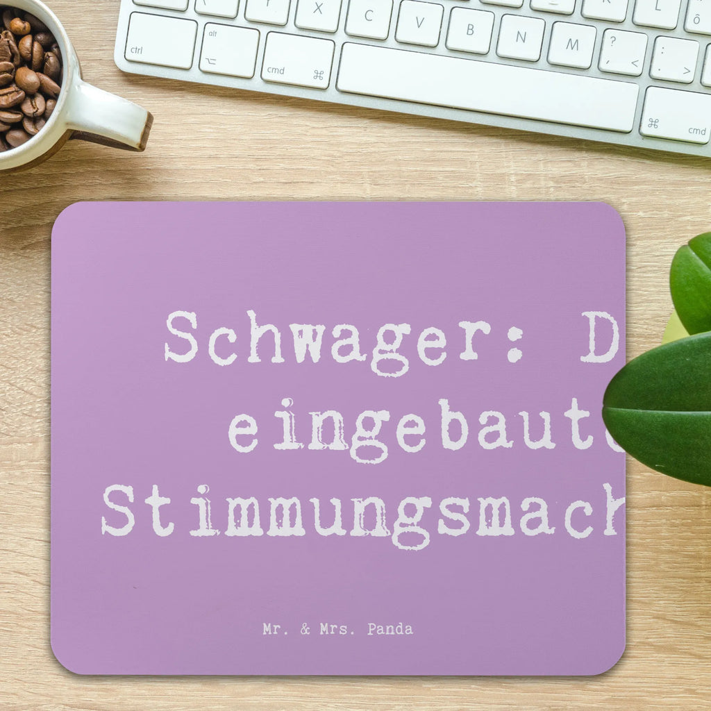 Mouse mat Saying Schwager: Der eingebaute Stimmungsmacher! Mousepad, Computer zubehör, Büroausstattung, PC Zubehör, Arbeitszimmer, Mauspad, Einzigartiges Mauspad, Designer Mauspad, Mausunterlage, Mauspad Büro, Familie, Vatertag, Muttertag, Bruder, Schwester, Mama, Papa, Oma, Opa