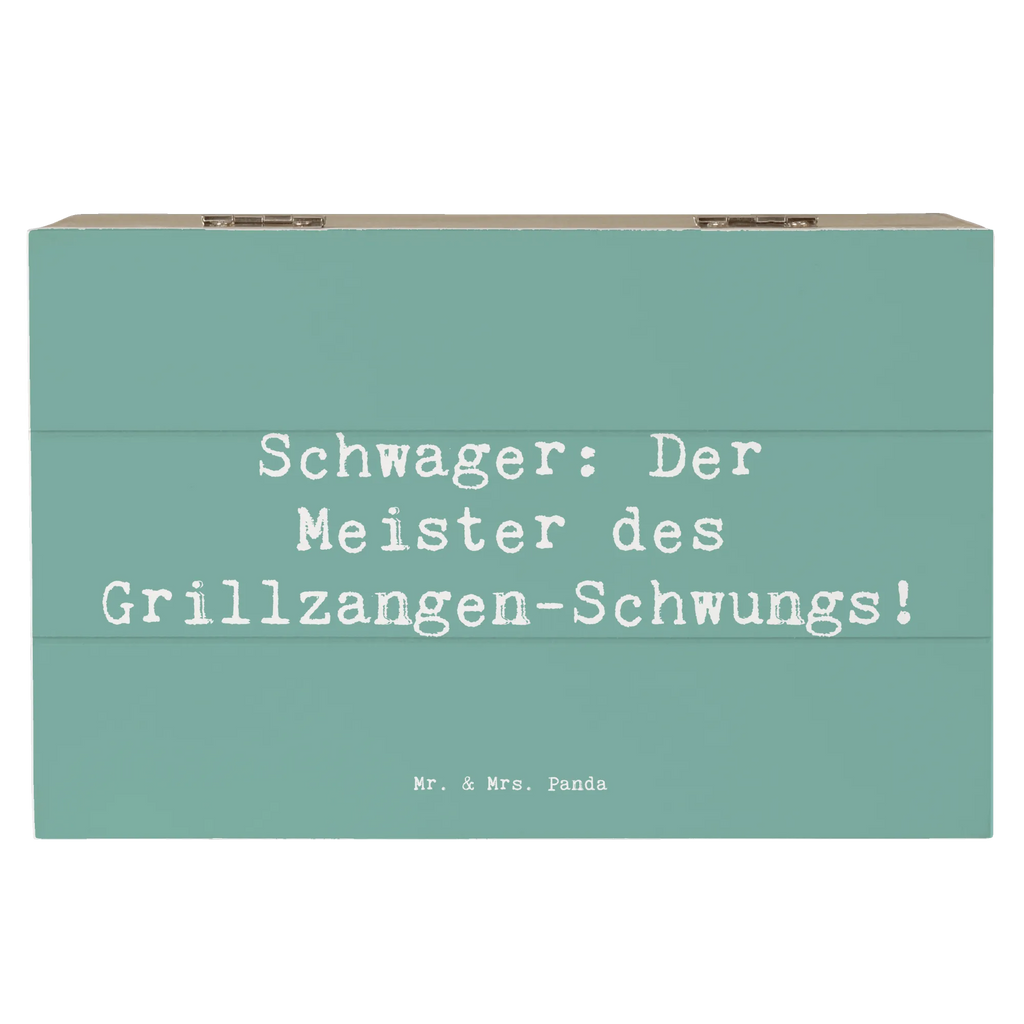 Holzkiste Spruch Schwager Grillmeister Schatulle, Erinnerungsbox, Aufbewahrungsbox, Erinnerungskiste, Kiste, Geschenkdose, Holzkiste, Truhe, Schatzkiste, Geschenkbox, Dekokiste, XXL, Familie, Vatertag, Muttertag, Bruder, Schwester, Mama, Papa, Oma, Opa