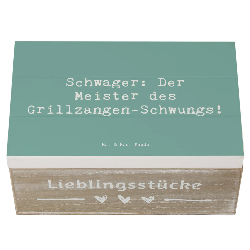 Holzkiste Spruch Schwager Grillmeister Schatulle, Erinnerungsbox, Aufbewahrungsbox, Erinnerungskiste, Kiste, Geschenkdose, Holzkiste, Truhe, Schatzkiste, Geschenkbox, Dekokiste, XXL, Familie, Vatertag, Muttertag, Bruder, Schwester, Mama, Papa, Oma, Opa