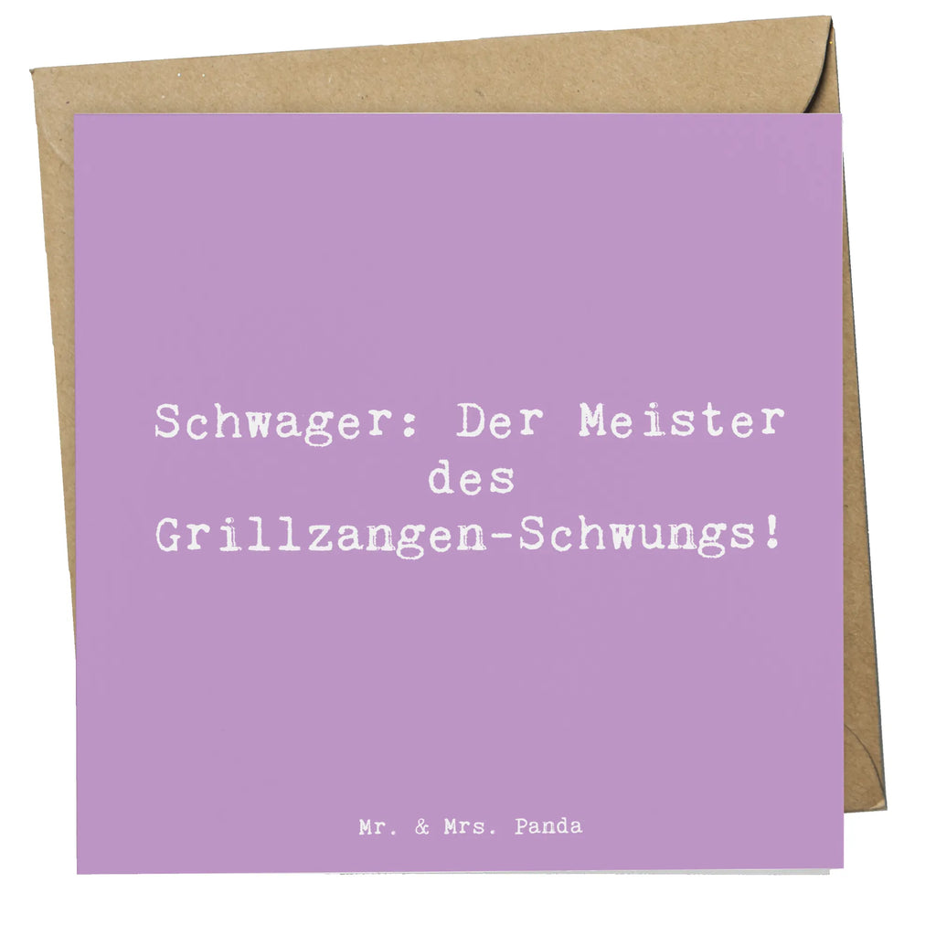 Deluxe Card Saying Schwager: Der Meister des Grillzangen-Schwungs! Hochwertige Klappkarte, Karte, Grußkarte, Klappkarte, Geburtstagskarte, Hochzeitskarte, Glückwunschkarte, Hochwertige Grußkarte, Einladungskarte, Familie, Vatertag, Muttertag, Bruder, Schwester, Mama, Papa, Oma, Opa