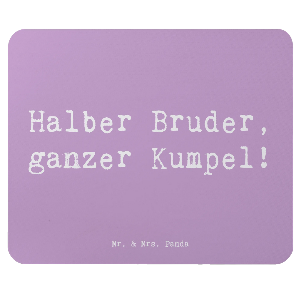 Mouse mat Saying Halber Bruder, ganzer Kumpel! Arbeitszimmer, Büroausstattung, Computer zubehör, Designer Mauspad, Mauspad Büro, Einzigartiges Mauspad, Mousepad, Mauspad, Mausunterlage, PC Zubehör, Familie, Vatertag, Muttertag, Bruder, Schwester, Mama, Papa, Oma, Opa