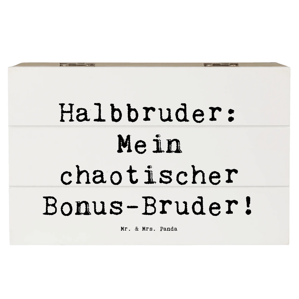 Wooden chest Saying Halbbruder: Mein chaotischer Bonus-Bruder! Holzkiste, Kiste, Dekokiste, Geschenkbox, Aufbewahrungsbox, Schatulle, Erinnerungskiste, XXL, Geschenkdose, Schatzkiste, Truhe, Erinnerungsbox, Familie, Vatertag, Muttertag, Bruder, Schwester, Mama, Papa, Oma, Opa
