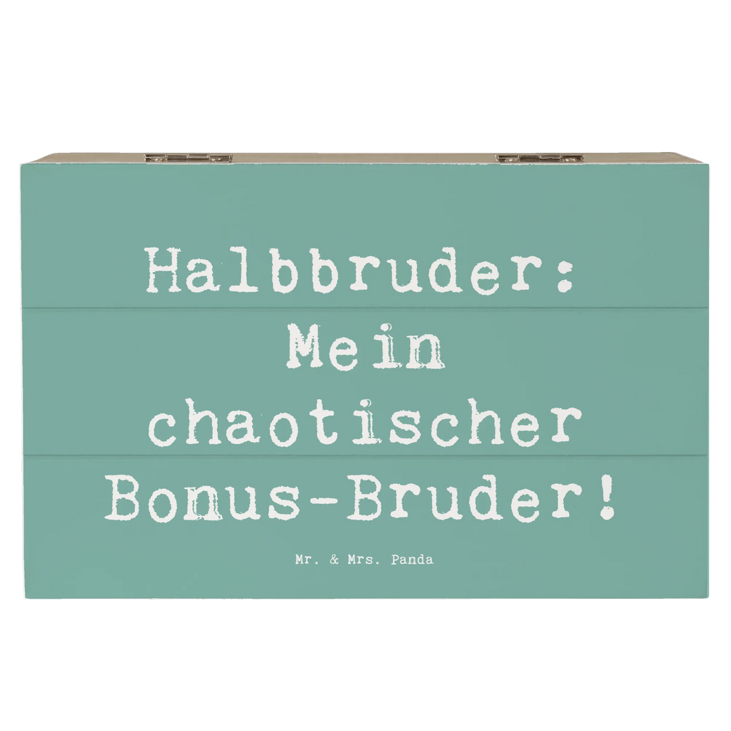 Wooden chest Saying Halbbruder: Mein chaotischer Bonus-Bruder! Holzkiste, Kiste, Dekokiste, Geschenkbox, Aufbewahrungsbox, Schatulle, Erinnerungskiste, XXL, Geschenkdose, Schatzkiste, Truhe, Erinnerungsbox, Familie, Vatertag, Muttertag, Bruder, Schwester, Mama, Papa, Oma, Opa