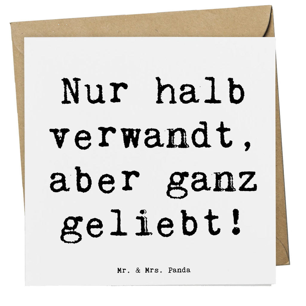 Deluxe Karte Spruch Halbbruder Liebe Klappkarte, Karte, Hochwertige Grußkarte, Einladungskarte, Glückwunschkarte, Geburtstagskarte, Hochzeitskarte, Grußkarte, Hochwertige Klappkarte, Familie, Vatertag, Muttertag, Bruder, Schwester, Mama, Papa, Oma, Opa