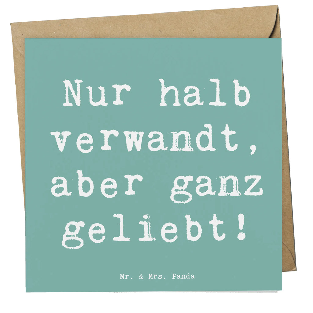 Deluxe Karte Spruch Halbbruder Liebe Klappkarte, Karte, Hochwertige Grußkarte, Einladungskarte, Glückwunschkarte, Geburtstagskarte, Hochzeitskarte, Grußkarte, Hochwertige Klappkarte, Familie, Vatertag, Muttertag, Bruder, Schwester, Mama, Papa, Oma, Opa