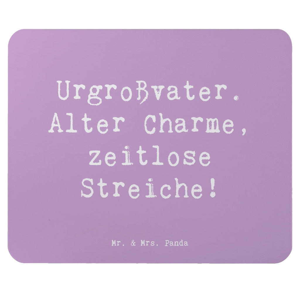 Mouse mat Saying Urgroßvater.  Alter Charme, zeitlose Streiche! Mousepad, Computer zubehör, Büroausstattung, PC Zubehör, Arbeitszimmer, Mauspad, Einzigartiges Mauspad, Designer Mauspad, Mausunterlage, Mauspad Büro, Familie, Vatertag, Muttertag, Bruder, Schwester, Mama, Papa, Oma, Opa