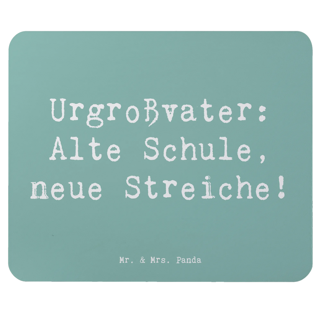 Mouse mat Saying Urgroßvater: Alte Schule, neue Streiche! Mousepad, Computer zubehör, Büroausstattung, PC Zubehör, Arbeitszimmer, Mauspad, Einzigartiges Mauspad, Designer Mauspad, Mausunterlage, Mauspad Büro, Familie, Vatertag, Muttertag, Bruder, Schwester, Mama, Papa, Oma, Opa