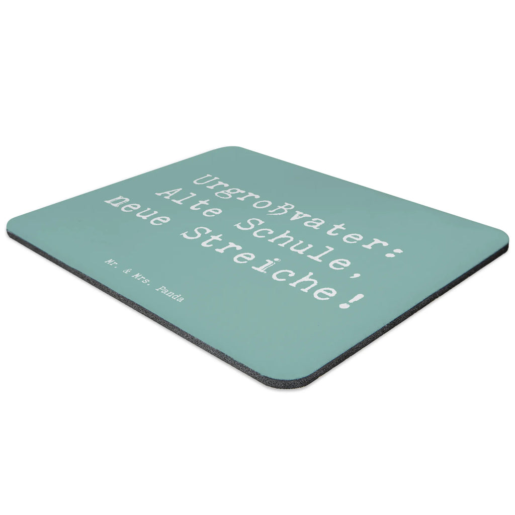 Mouse mat Saying Urgroßvater: Alte Schule, neue Streiche! Mousepad, Computer zubehör, Büroausstattung, PC Zubehör, Arbeitszimmer, Mauspad, Einzigartiges Mauspad, Designer Mauspad, Mausunterlage, Mauspad Büro, Familie, Vatertag, Muttertag, Bruder, Schwester, Mama, Papa, Oma, Opa