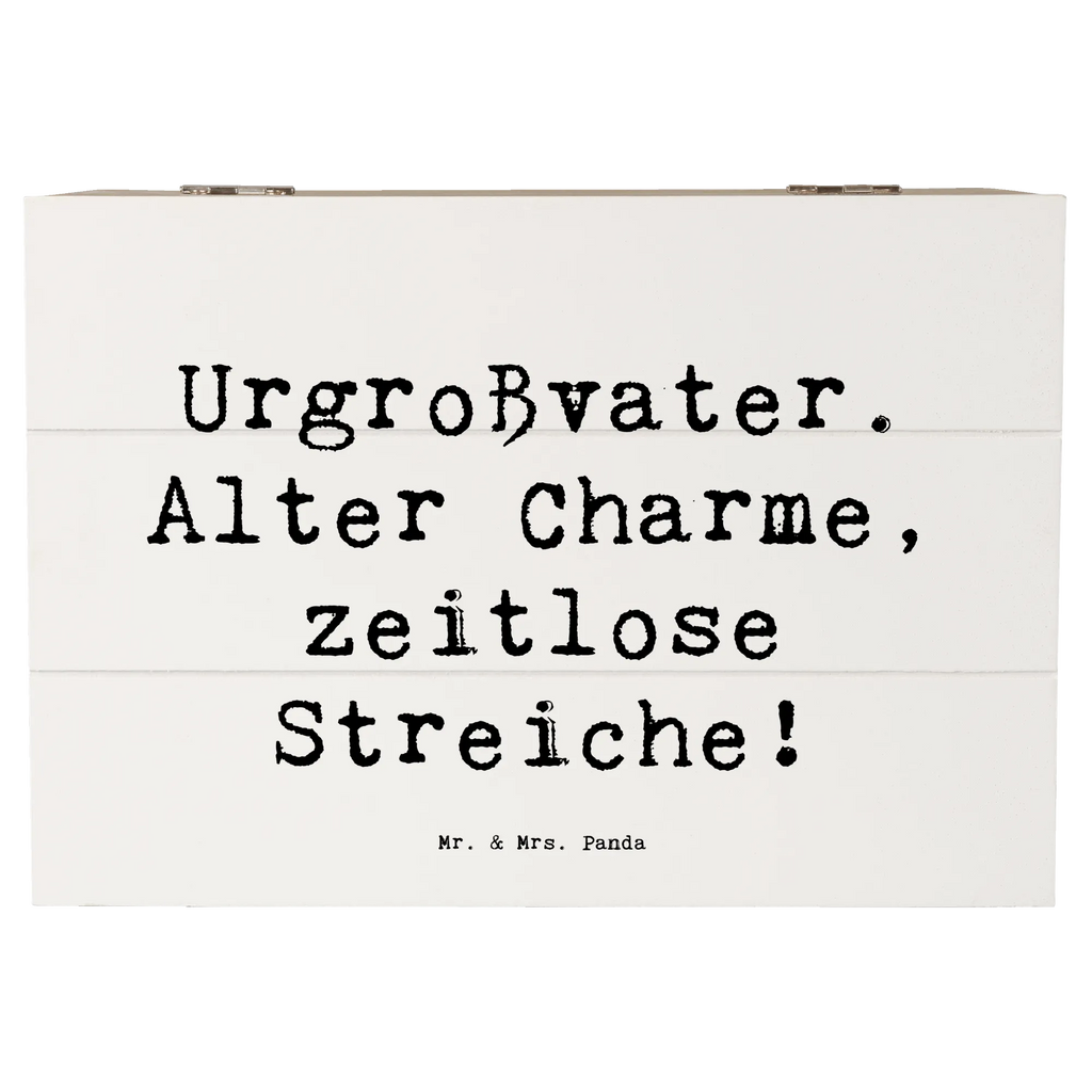 Holzkiste Spruch Urgroßvater Charme Geschenkdose, Holzkiste, Erinnerungsbox, Schatzkiste, Kiste, Dekokiste, Aufbewahrungsbox, Truhe, XXL, Schatulle, Geschenkbox, Erinnerungskiste, Familie, Vatertag, Muttertag, Bruder, Schwester, Mama, Papa, Oma, Opa