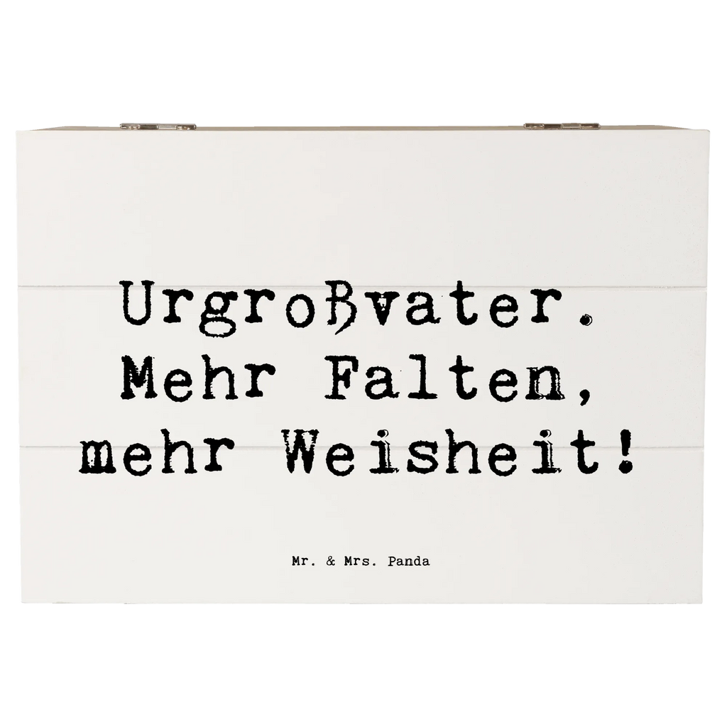 Holzkiste Spruch Urgroßvater Weisheit Erinnerungsbox, Geschenkbox, Aufbewahrungsbox, Truhe, Kiste, Schatulle, Geschenkdose, Schatzkiste, Holzkiste, Dekokiste, XXL, Erinnerungskiste, Familie, Vatertag, Muttertag, Bruder, Schwester, Mama, Papa, Oma, Opa