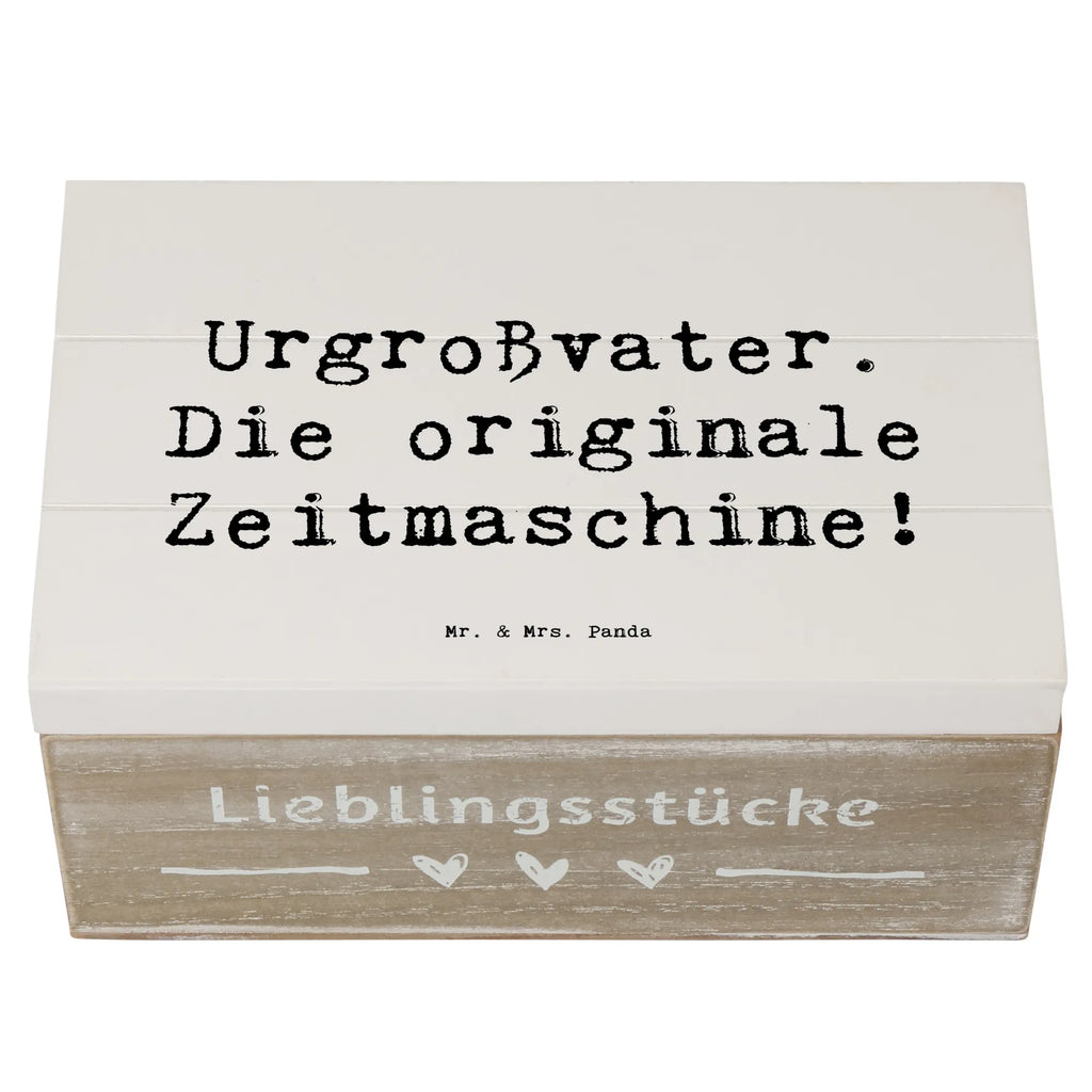 Holzkiste Spruch Urgroßvater Zeitmaschine Holzkiste, Aufbewahrungsbox, Schatulle, XXL, Erinnerungsbox, Geschenkbox, Truhe, Dekokiste, Erinnerungskiste, Geschenkdose, Schatzkiste, Kiste, Familie, Vatertag, Muttertag, Bruder, Schwester, Mama, Papa, Oma, Opa