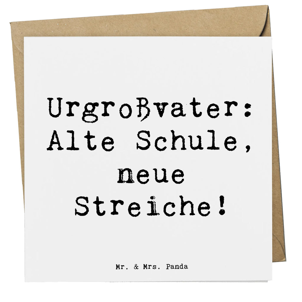 Deluxe Karte Spruch Urgroßvater Späße Klappkarte, Glückwunschkarte, Hochzeitskarte, Grußkarte, Einladungskarte, Hochwertige Grußkarte, Hochwertige Klappkarte, Karte, Geburtstagskarte, Familie, Vatertag, Muttertag, Bruder, Schwester, Mama, Papa, Oma, Opa