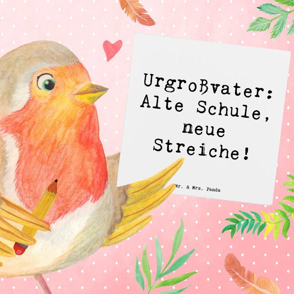 Deluxe Karte Spruch Urgroßvater Späße Klappkarte, Glückwunschkarte, Hochzeitskarte, Grußkarte, Einladungskarte, Hochwertige Grußkarte, Hochwertige Klappkarte, Karte, Geburtstagskarte, Familie, Vatertag, Muttertag, Bruder, Schwester, Mama, Papa, Oma, Opa