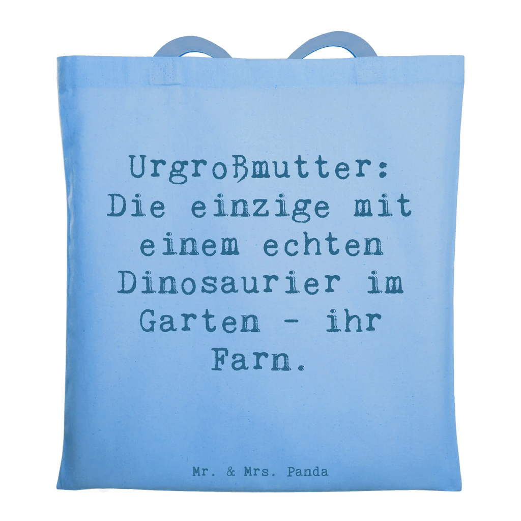 Tote bag Saying Urgroßmutter: Die einzige mit einem echten Dinosaurier im Garten – ihr Farn. Beuteltasche, Beutel, Einkaufstasche, Jutebeutel, Stoffbeutel, Tasche, Shopper, Umhängetasche, Strandtasche, Schultertasche, Stofftasche, Tragetasche, Badetasche, Jutetasche, Einkaufstüte, Laptoptasche, Familie, Vatertag, Muttertag, Bruder, Schwester, Mama, Papa, Oma, Opa