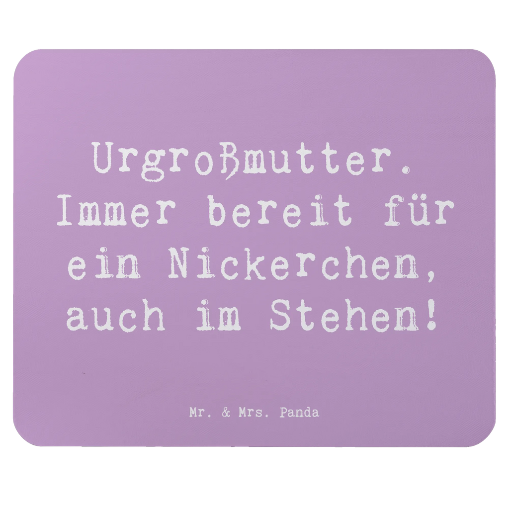 Mouse mat Saying Urgroßmutter. Immer bereit für ein Nickerchen, auch im Stehen! Mousepad, Computer zubehör, Büroausstattung, PC Zubehör, Arbeitszimmer, Mauspad, Einzigartiges Mauspad, Designer Mauspad, Mausunterlage, Mauspad Büro, Familie, Vatertag, Muttertag, Bruder, Schwester, Mama, Papa, Oma, Opa