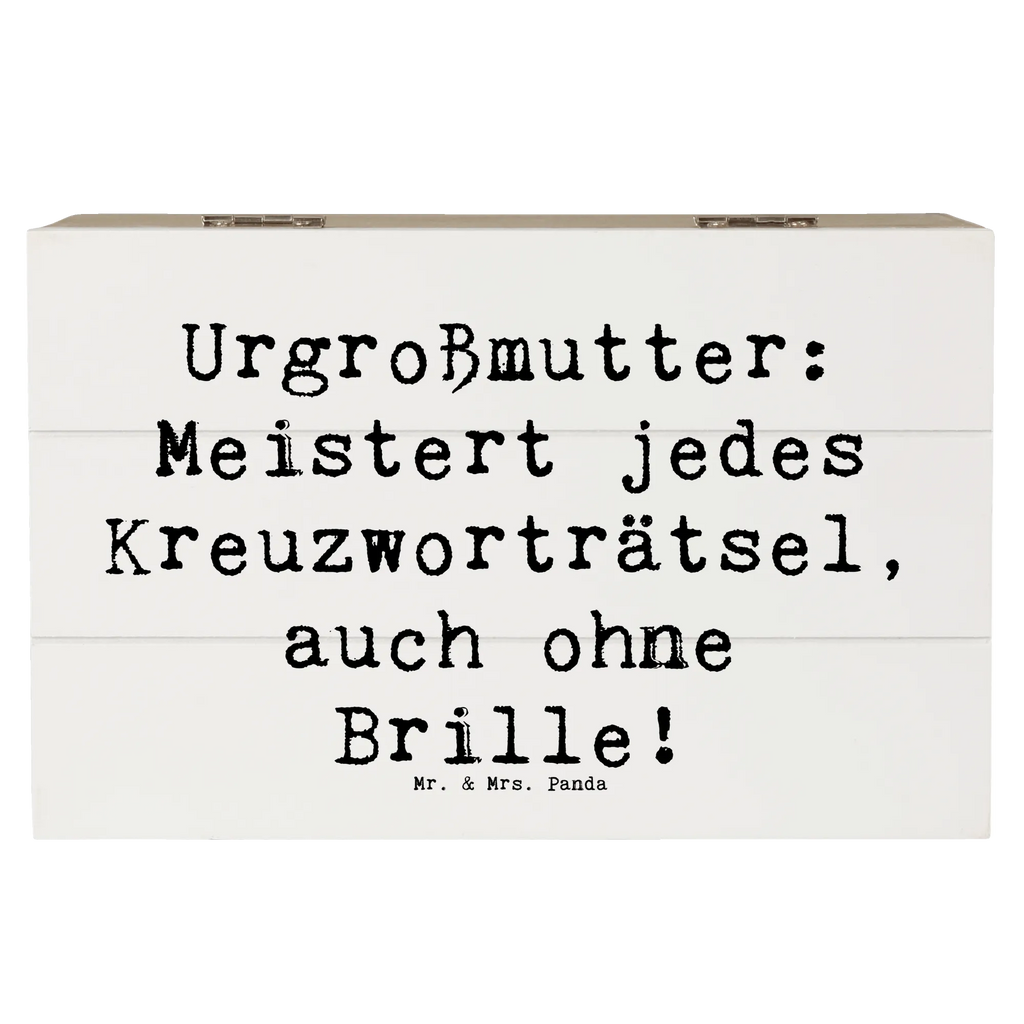 Holzkiste Spruch Urgroßmutter Genie Geschenkbox, Truhe, Geschenkdose, Dekokiste, Aufbewahrungsbox, Erinnerungsbox, Holzkiste, Schatzkiste, Erinnerungskiste, XXL, Schatulle, Kiste, Familie, Vatertag, Muttertag, Bruder, Schwester, Mama, Papa, Oma, Opa