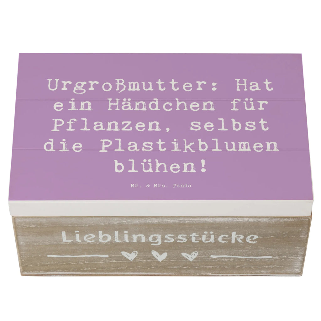 Holzkiste Spruch Urgroßmutter Wundergrün Dekokiste, Kiste, Geschenkbox, Aufbewahrungsbox, Holzkiste, Schatzkiste, Erinnerungsbox, Schatulle, XXL, Truhe, Erinnerungskiste, Geschenkdose, Familie, Vatertag, Muttertag, Bruder, Schwester, Mama, Papa, Oma, Opa