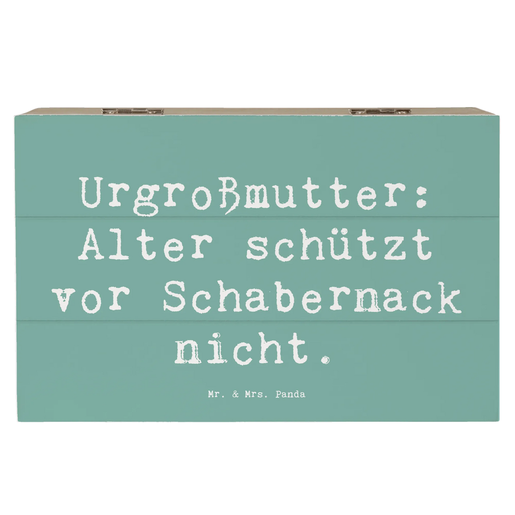 Holzkiste Spruch Urgroßmutter Schabernack Schatulle, Truhe, Kiste, Dekokiste, Schatzkiste, Erinnerungsbox, Geschenkdose, Aufbewahrungsbox, Erinnerungskiste, Holzkiste, Geschenkbox, XXL, Familie, Vatertag, Muttertag, Bruder, Schwester, Mama, Papa, Oma, Opa