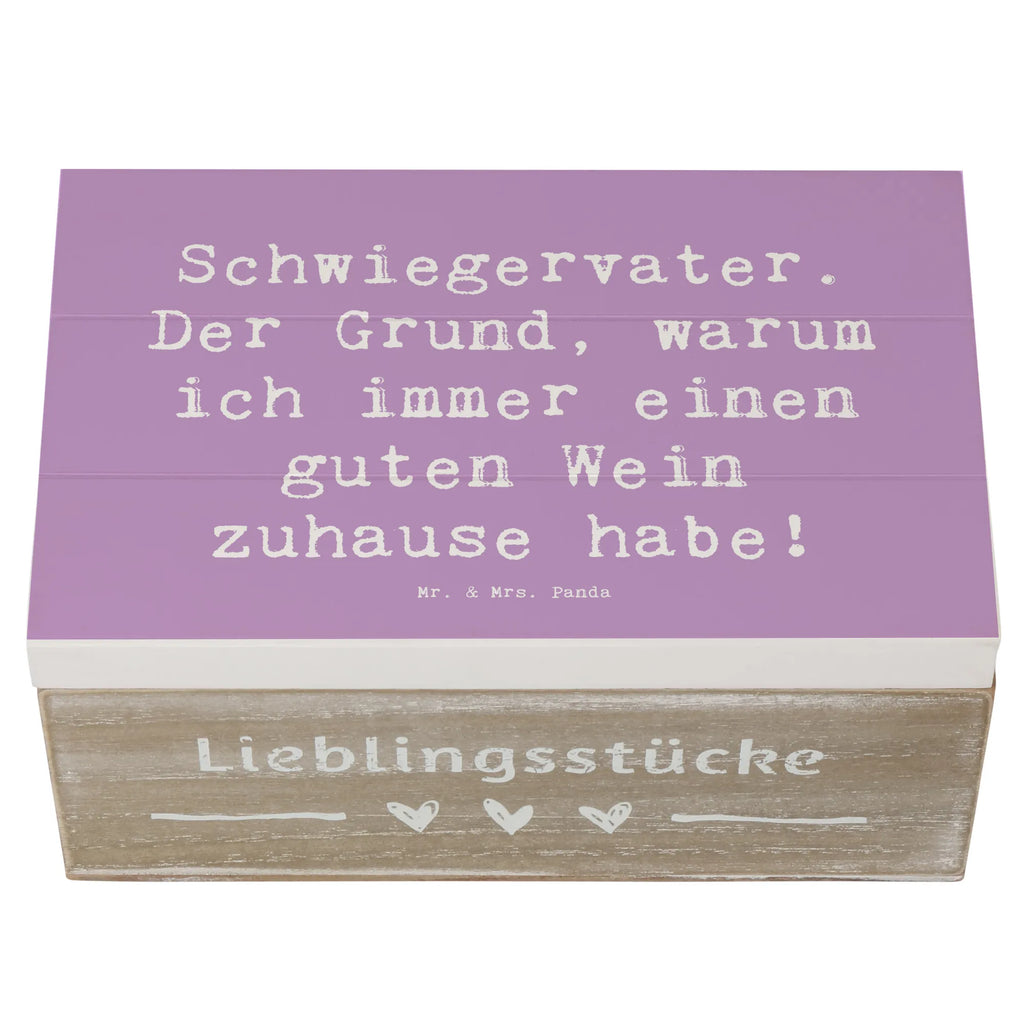 Holzkiste Spruch Schwiegervater Weinliebhaber XXL, Erinnerungskiste, Erinnerungsbox, Holzkiste, Kiste, Schatulle, Truhe, Dekokiste, Geschenkdose, Schatzkiste, Aufbewahrungsbox, Geschenkbox, Familie, Vatertag, Muttertag, Bruder, Schwester, Mama, Papa, Oma, Opa