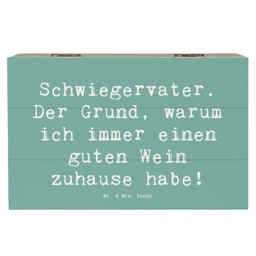 Holzkiste Spruch Schwiegervater Weinliebhaber XXL, Erinnerungskiste, Erinnerungsbox, Holzkiste, Kiste, Schatulle, Truhe, Dekokiste, Geschenkdose, Schatzkiste, Aufbewahrungsbox, Geschenkbox, Familie, Vatertag, Muttertag, Bruder, Schwester, Mama, Papa, Oma, Opa