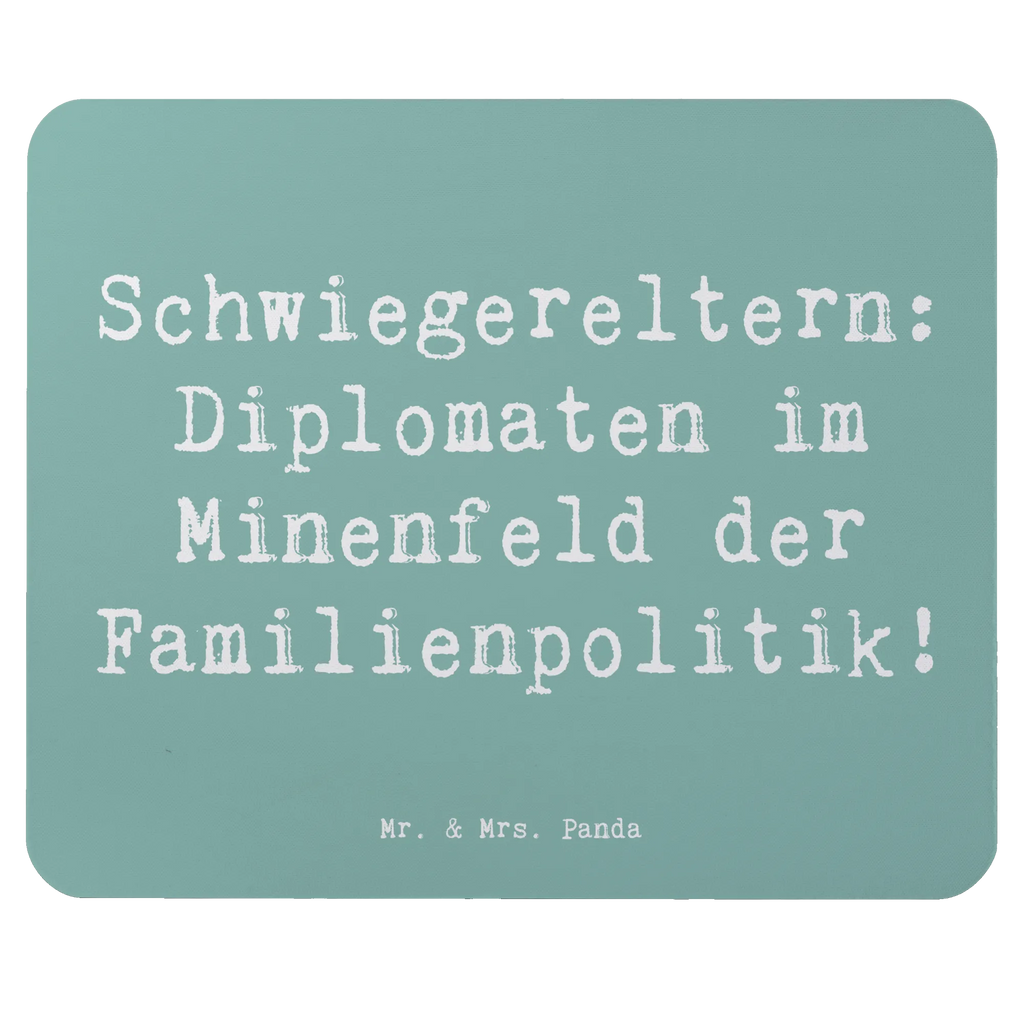 Mouse mat Saying Schwiegereltern: Diplomaten im Minenfeld der Familienpolitik! Mousepad, Computer zubehör, Büroausstattung, PC Zubehör, Arbeitszimmer, Mauspad, Einzigartiges Mauspad, Designer Mauspad, Mausunterlage, Mauspad Büro, Familie, Vatertag, Muttertag, Bruder, Schwester, Mama, Papa, Oma, Opa