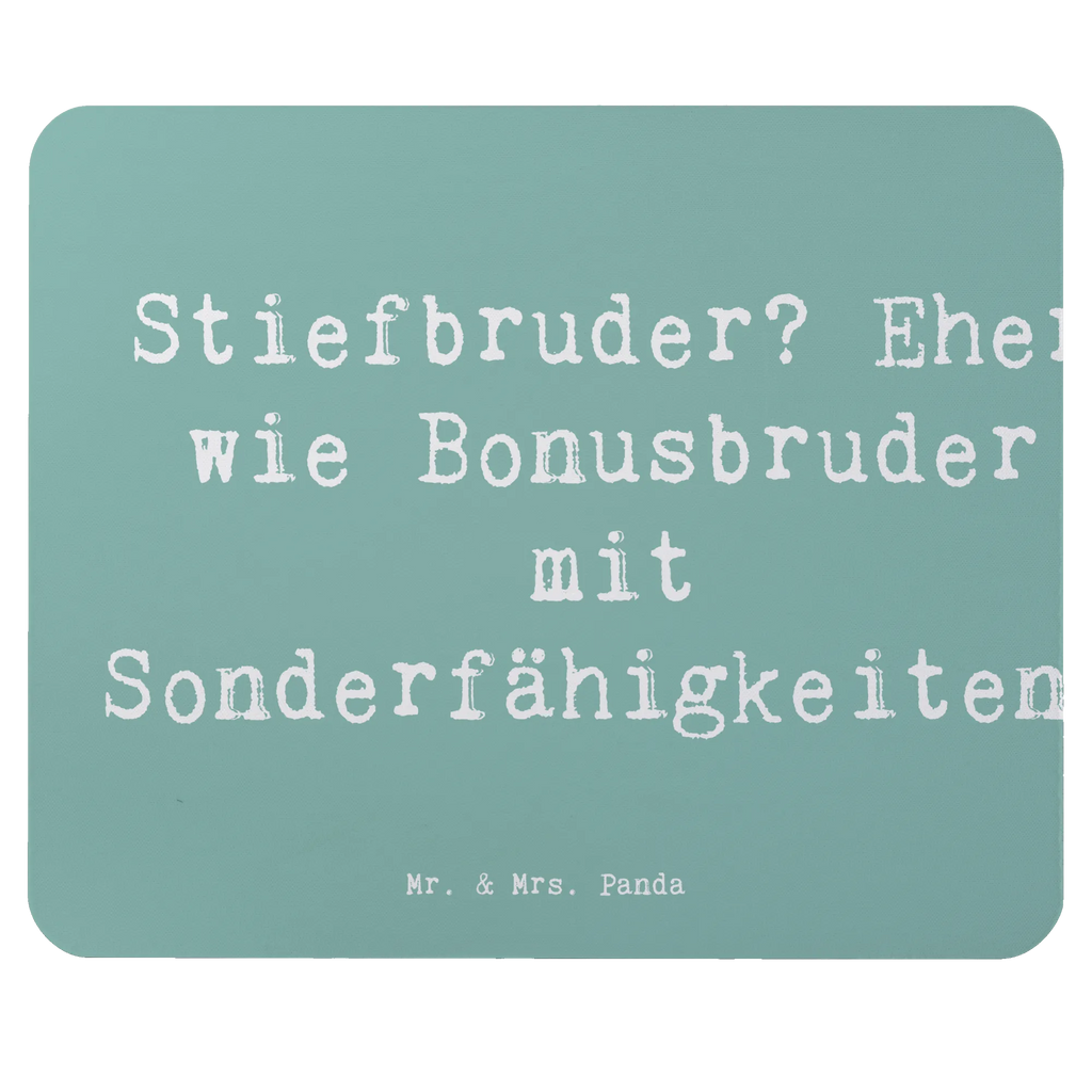 Mouse mat Saying Stiefbruder? Eher wie Bonusbruder mit Sonderfähigkeiten! Mousepad, Computer zubehör, Büroausstattung, PC Zubehör, Arbeitszimmer, Mauspad, Einzigartiges Mauspad, Designer Mauspad, Mausunterlage, Mauspad Büro, Familie, Vatertag, Muttertag, Bruder, Schwester, Mama, Papa, Oma, Opa