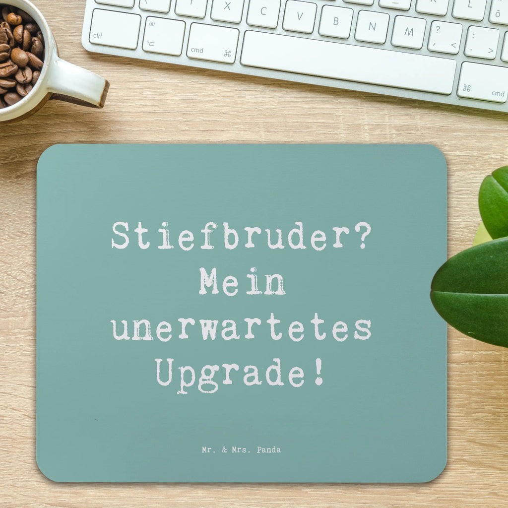 Mouse mat Saying Stiefbruder? Mein unerwartetes Upgrade! Mousepad, Computer zubehör, Büroausstattung, PC Zubehör, Arbeitszimmer, Mauspad, Einzigartiges Mauspad, Designer Mauspad, Mausunterlage, Mauspad Büro, Familie, Vatertag, Muttertag, Bruder, Schwester, Mama, Papa, Oma, Opa