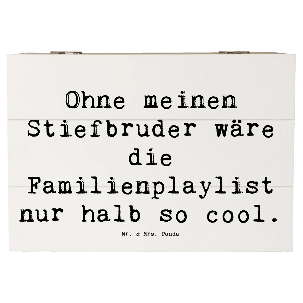 Holzkiste Spruch Cooler Stiefbruder Aufbewahrungsbox, Erinnerungskiste, Schatzkiste, Erinnerungsbox, Dekokiste, Schatulle, XXL, Geschenkbox, Holzkiste, Geschenkdose, Kiste, Truhe, Familie, Vatertag, Muttertag, Bruder, Schwester, Mama, Papa, Oma, Opa