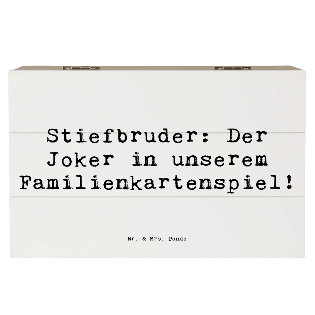 Holzkiste Spruch Stiefbruder: Der Joker in unserem Familienkartenspiel! Truhe, Erinnerungskiste, Geschenkdose, Erinnerungsbox, Dekokiste, Kiste, XXL, Geschenkbox, Schatzkiste, Holzkiste, Schatulle, Aufbewahrungsbox, Familie, Vatertag, Muttertag, Bruder, Schwester, Mama, Papa, Oma, Opa
