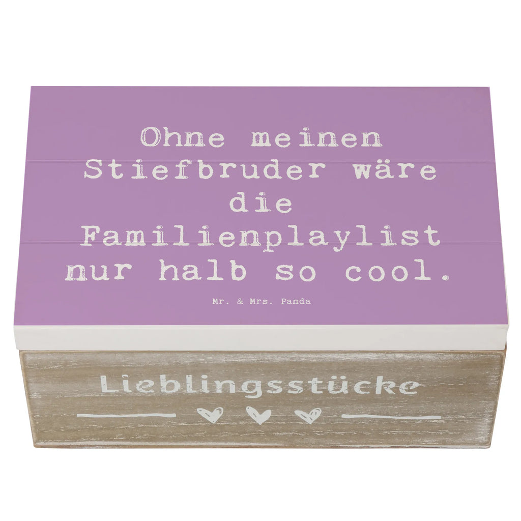 Holzkiste Spruch Cooler Stiefbruder Aufbewahrungsbox, Erinnerungskiste, Schatzkiste, Erinnerungsbox, Dekokiste, Schatulle, XXL, Geschenkbox, Holzkiste, Geschenkdose, Kiste, Truhe, Familie, Vatertag, Muttertag, Bruder, Schwester, Mama, Papa, Oma, Opa