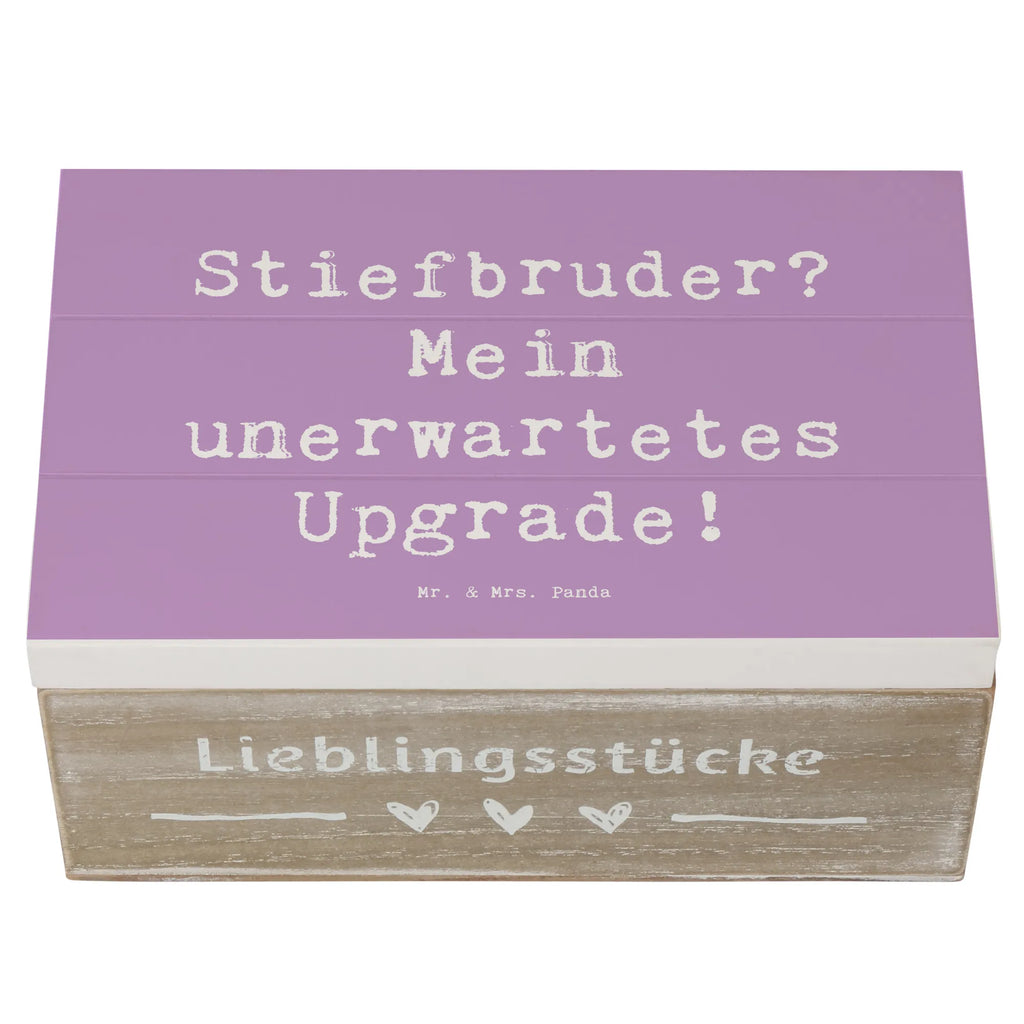 Holzkiste Spruch Stiefbruder Upgrade Holzkiste, XXL, Dekokiste, Aufbewahrungsbox, Schatzkiste, Kiste, Erinnerungskiste, Truhe, Erinnerungsbox, Schatulle, Geschenkdose, Geschenkbox, Familie, Vatertag, Muttertag, Bruder, Schwester, Mama, Papa, Oma, Opa