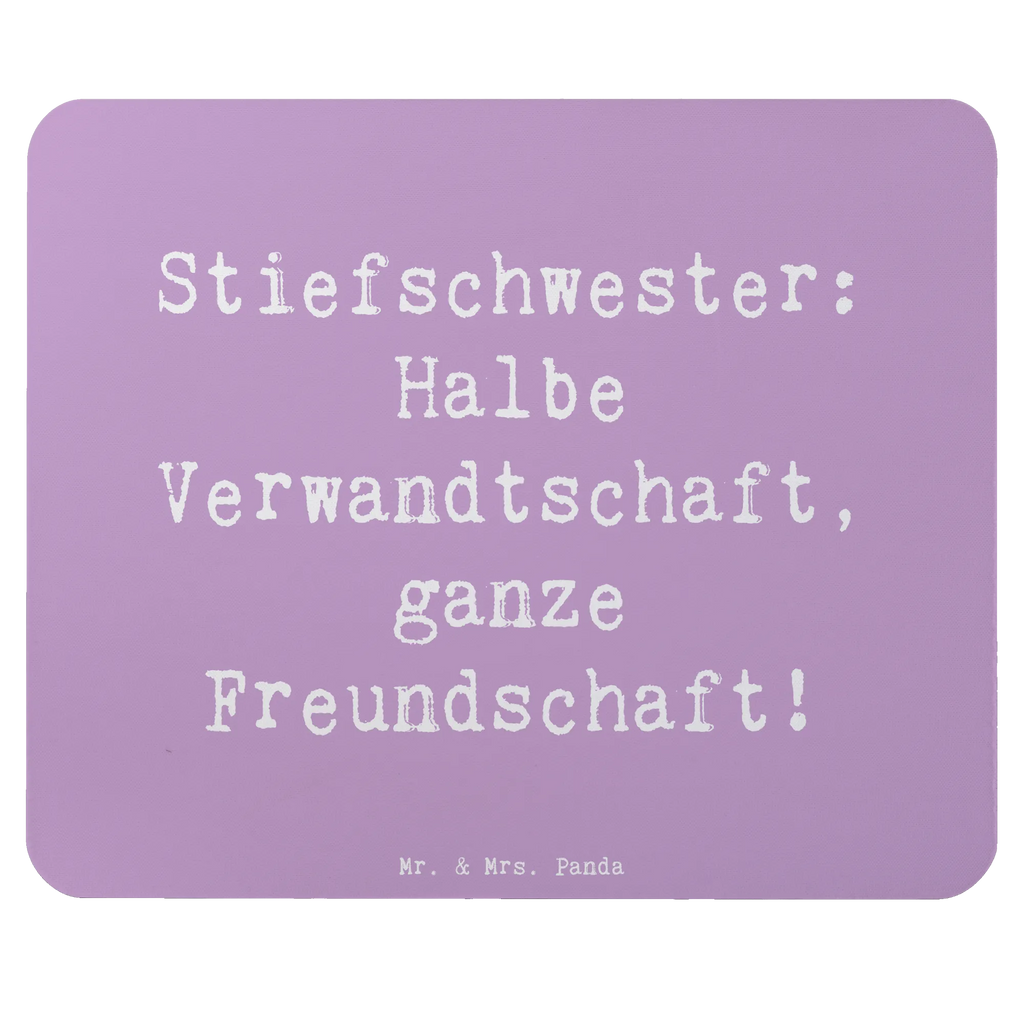 Mouse mat Saying Stiefschwester: Halbe Verwandtschaft, ganze Freundschaft! Mousepad, Computer zubehör, Büroausstattung, PC Zubehör, Arbeitszimmer, Mauspad, Einzigartiges Mauspad, Designer Mauspad, Mausunterlage, Mauspad Büro, Familie, Vatertag, Muttertag, Bruder, Schwester, Mama, Papa, Oma, Opa